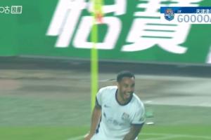 这球帅!谢蒂内接角球直接凌空斩破门,津门虎客场1-0领先河南
